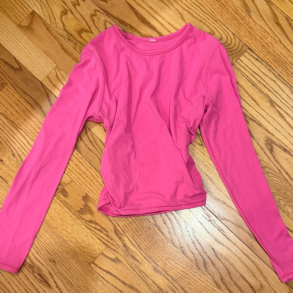 lululemon athletica Long Sleeve Crewneck Top - Hot Pink